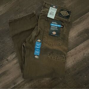 Dickies Men's Brown Relaxed Fit Jeans